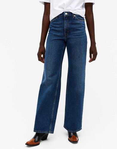 Yoko - Jean large en coton - classique - MBLUE - Monki - Modalova