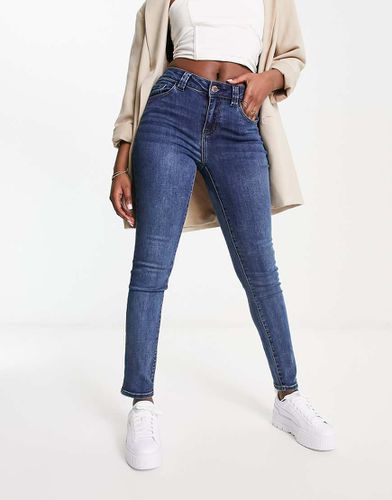 Jean skinny taille basse - délavé - Morgan - Modalova