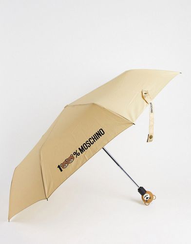 Parapluie à motif 100 % - Beige - Moschino - Modalova