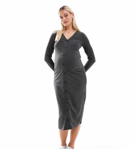 Mamalicious Maternity - Robe gilet mi-longue conçue pour l'allaitement - Mama.licious - Modalova