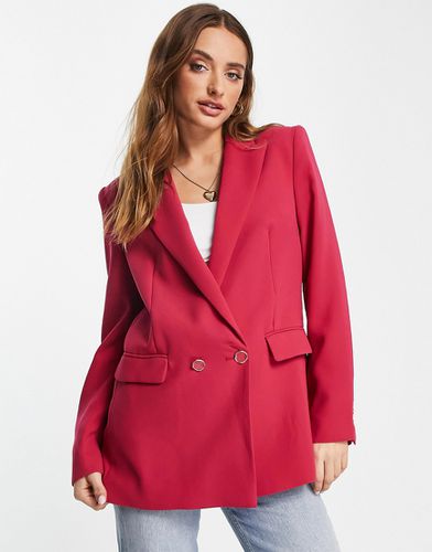 Blazer d'ensemble oversize à double boutonnage - Rouge rosé - Mango - Modalova