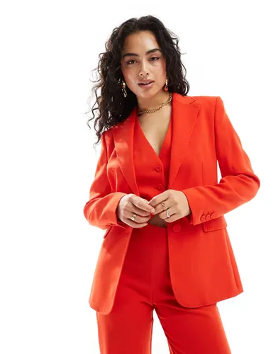 Mango - Blazer d'ensemble - Rouge - Mango - Modalova