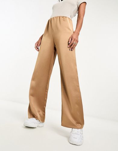 Pantalon ample à taille élastique - Marron - Mango - Modalova