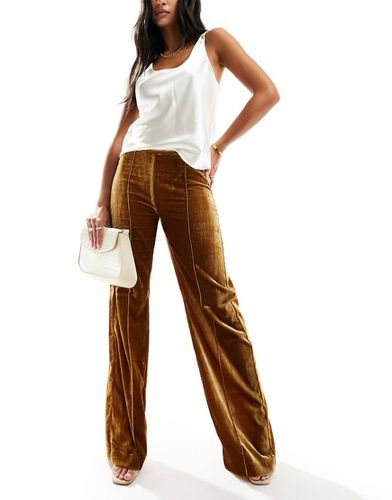 Pantalon évasé en lurex - Mango - Modalova