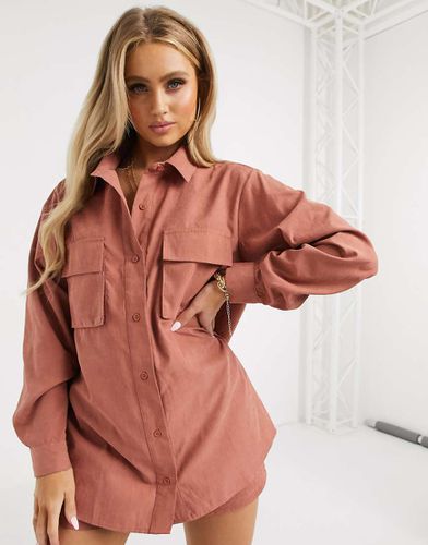 Chemise fonctionnelle en sergé - Rouille (ensemble) - Missguided - Modalova