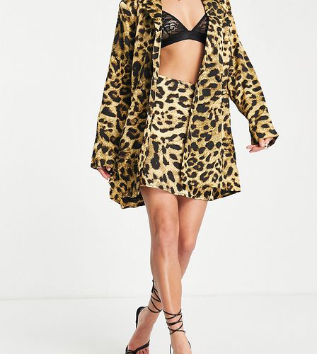 Mini-jupe d'ensemble - Imprimé léopard - Missguided Petite - Modalova