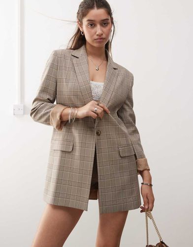 Blazer d'ensemble oversize et souple à carreaux - Miss Selfridge - Modalova