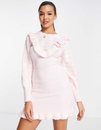 Heritage - Robe volantée en maille pointelle - Miss Selfridge - Modalova