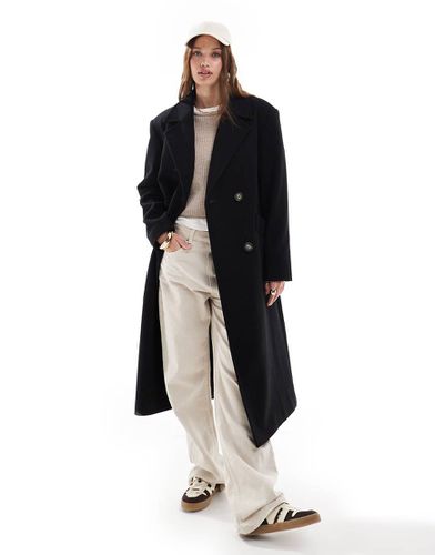 Manteau croisé habillé avec ceinture - Miss Selfridge - Modalova