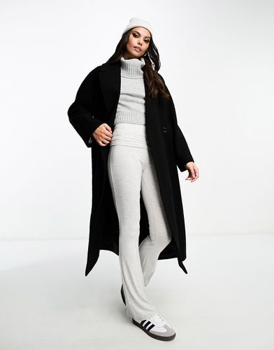 Manteau croisé long avec ceinture à nouer - Miss Selfridge - Modalova