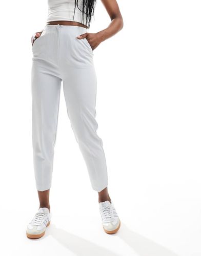 Pantalon cigarette à taille haute - Bleu - Miss Selfridge - Modalova