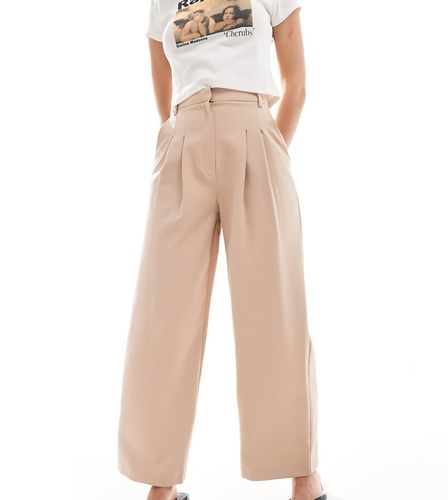 Pantalon habillé ample - Taupe - Miss Selfridge Petite - Modalova