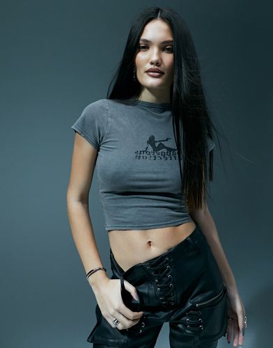 T-shirt effet rétréci à imprimé Dangerous - Murci - Modalova