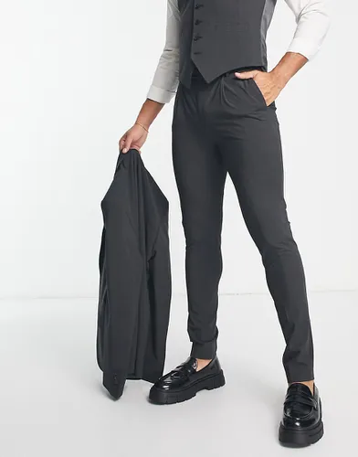 Camden - Pantalon de costume ajusté en tissu de qualité supérieure stretch - anthracite - Noak - Modalova