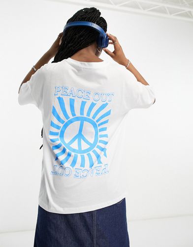 T-shirt oversize à inscription Peace Out - Noisy May - Modalova