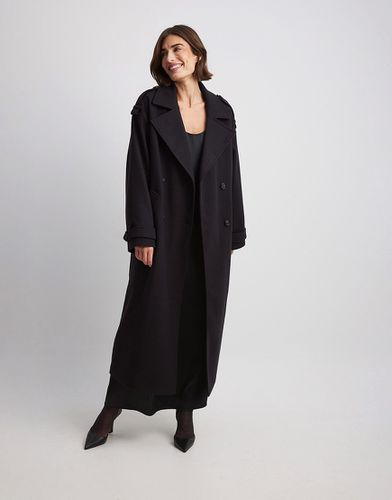 NA-KD - Trench-coat oversize - Noir - Nakd - Modalova