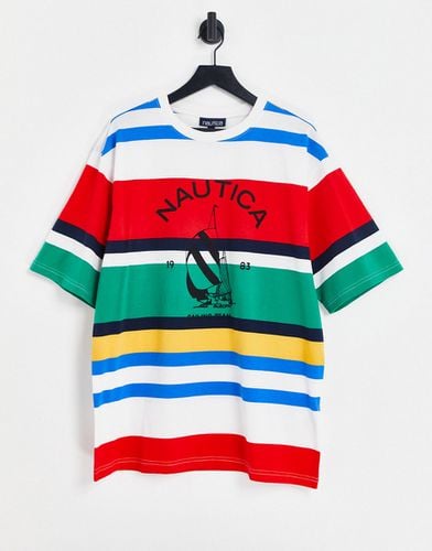 Nautica - Archive Tuttle - T-shirt oversize à rayures - Nautica Competition - Modalova