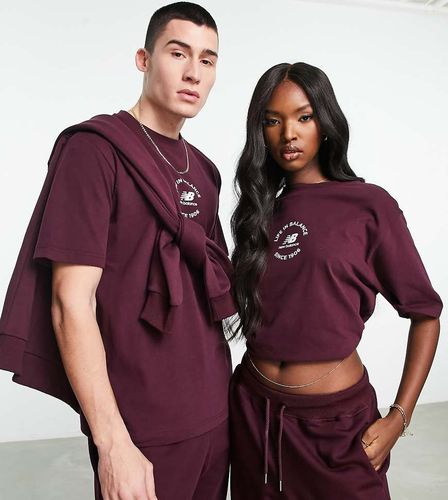 Life In Balance - T-shirt unisexe - Bordeaux - New Balance - Modalova