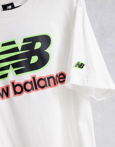 T-shirt à logo fluo - New Balance - Modalova