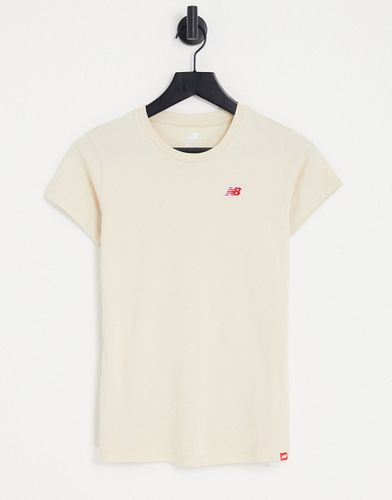 T-shirt avec petit logo - Beige - New Balance - Modalova