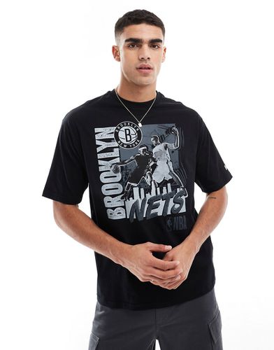 Brooklyn Nets - T-shirt imprimé sur le devant - New Era - Modalova
