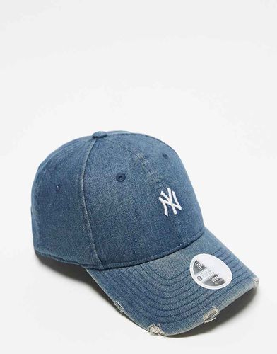 New York Yankees 9Twenty - Casquette à mini-logo - Denim foncé délavé - New Era - Modalova