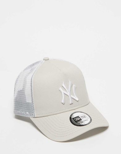 NY Yankees 9forty - Casquette style camionneur contrastante - Beige - New Era - Modalova