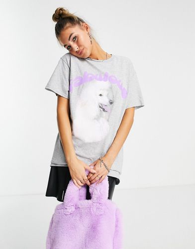 Fabulous poodle - T-shirt oversize - chiné - New Girl Order - Modalova