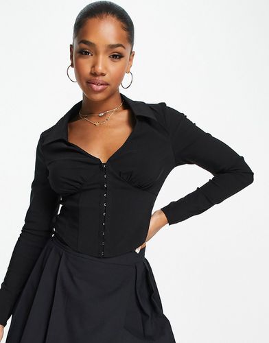Chemise corset à manches longues - New Look - Modalova