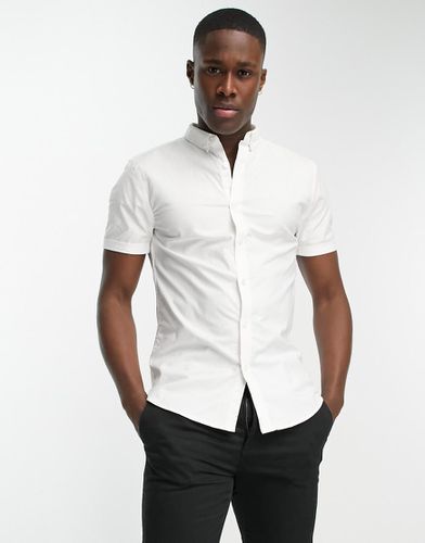 Chemise Oxford habillée coupe moulante à manches courtes - New Look - Modalova