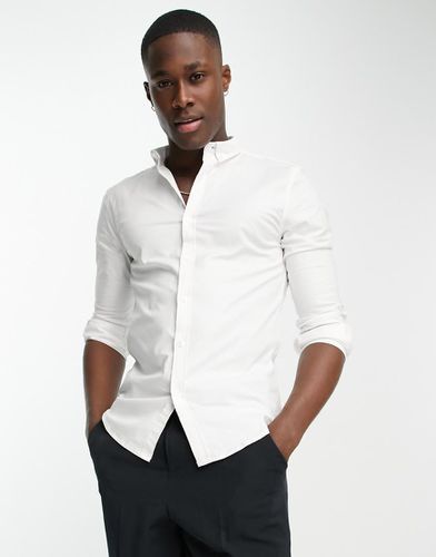 Chemise Oxford moulante à manches longues - New Look - Modalova