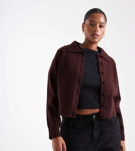 New Look Curve - Gilet  col - Bordeaux fonc - New Look Plus - Modalova