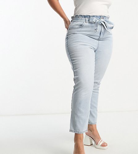 New Look Curve - Jean à taille haute froncée - moyen - New Look Plus - Modalova