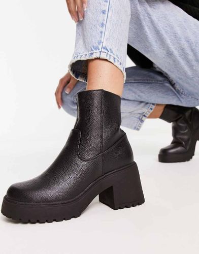 Bottines souples à talon et semelle chunky - New Look - Modalova