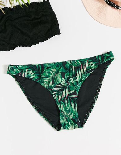 Bas de bikini taille basse - Imprimé tropical - New Look - Modalova