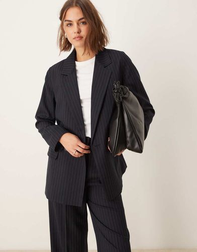 Blazer d'ensemble oversize à rayures fines - New Look - Modalova