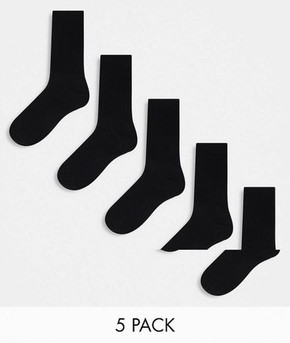 Lot de 5 paires de chaussettes côtelées - New Look - Modalova