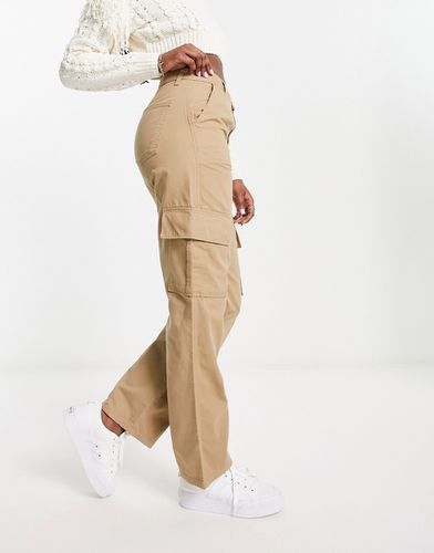 Pantalon cargo slim - Camel - New Look - Modalova