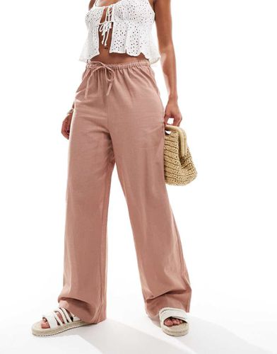 Pantalon ample - clair - New Look - Modalova