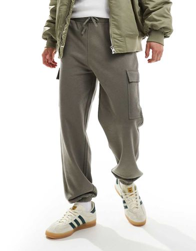 Pantalon de jogging cargo - olive - New Look - Modalova