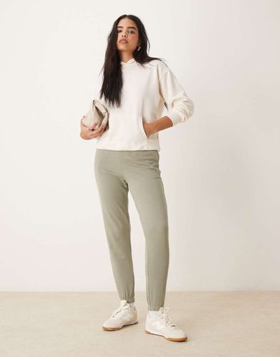 Pantalon de jogging resserré aux chevilles - Kaki - New Look - Modalova