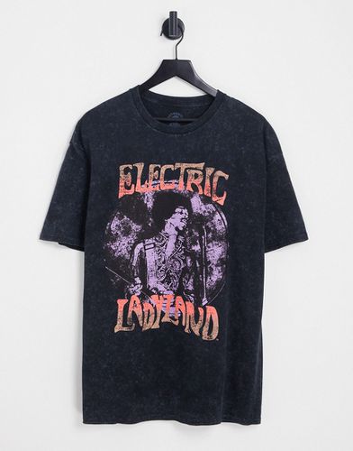 T-shirt oversize à imprimé Ladyland - délavé - New Look - Modalova