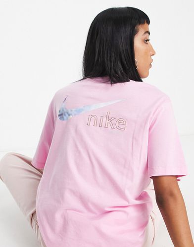 T-shirt boyfriend avec logo virgule métallisé au dos - Nike - Modalova