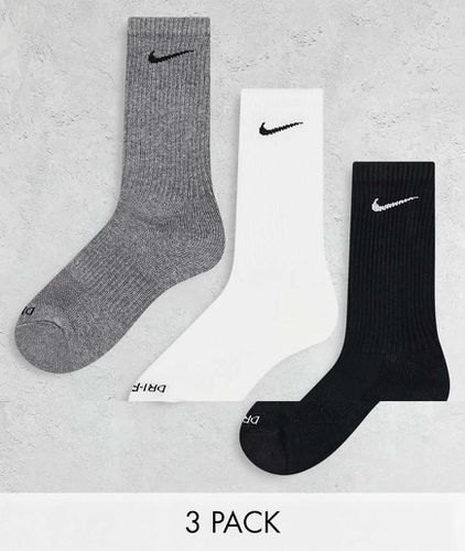 Lot de 3 paires de chaussettes - Blanc et noir - Nike Training - Modalova