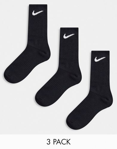 Nike Basketball - Lot de 3 paires de chaussettes unisexes - Blanc, gris et  noir