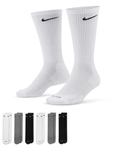 Plus - Everyday Cushioned - Lot de 6 paires de chaussettes - Blanc, gris et noir - Nike Training - Modalova