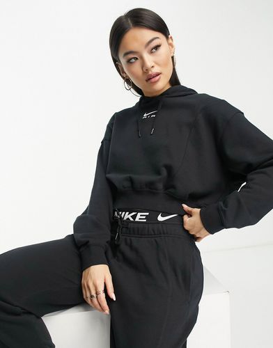 Air - Sweat à capuche court en polaire - Noir - Nike - Modalova