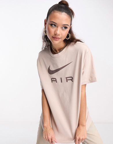 Air - T-shirt coupe boyfriend - Taupe - Nike - Modalova