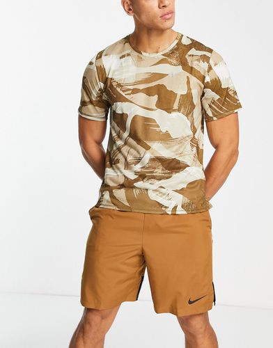 Miler - T-shirt à motif camouflage - Taupe - Nike Running - Modalova