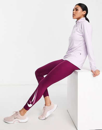 Legging 7/8 à logo virgule et en tissu à séchage rapide - Nike Running - Modalova